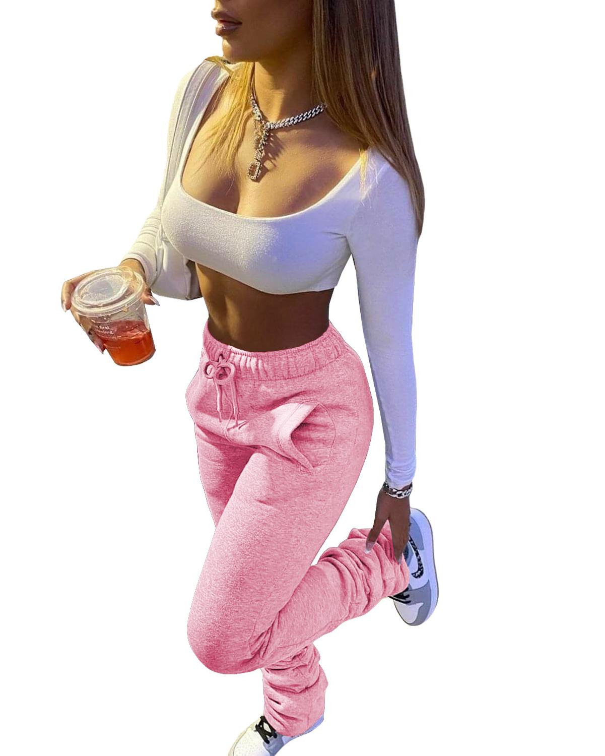 Womens Stacked Sweatpants