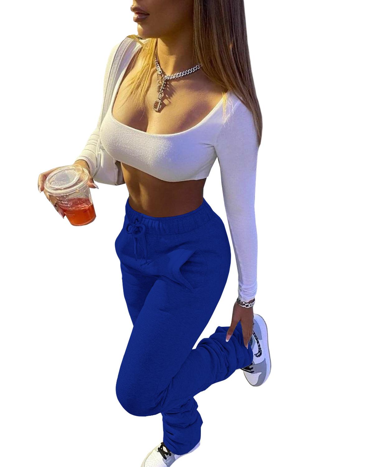 Womens Stacked Sweatpants