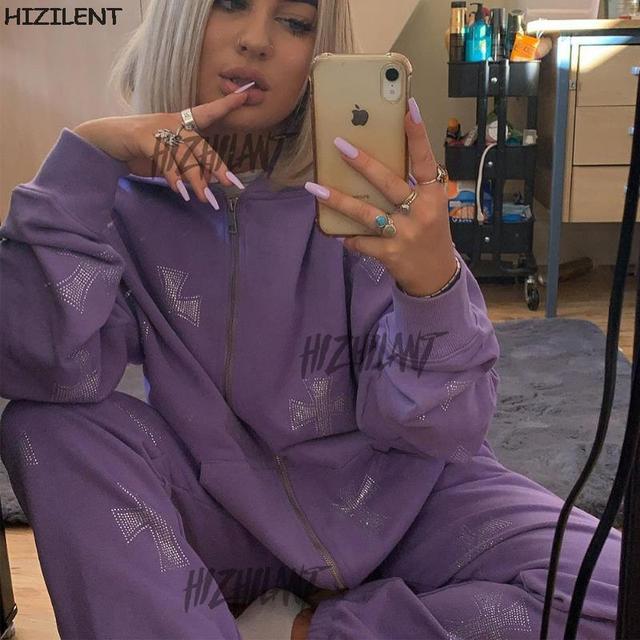 Rhinestone Crosses Hoodie